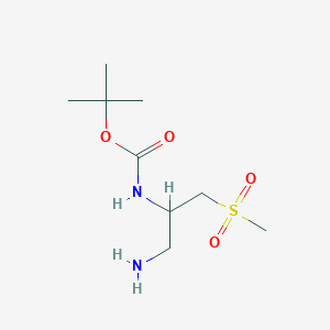 Tert-butyl [1-amino-3-(methylsulfonyl)propan-2-yl]carbamate