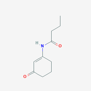 molecular formula C10H15NO2 B8309994 N-(3-oxo-cyclohexen-1-yl) butyramide 