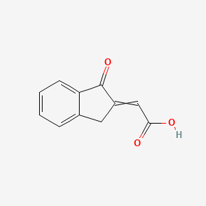 (1-Oxo-1,3-dihydro-2H-inden-2-ylidene)acetic acid