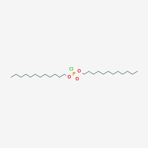 molecular formula C24H50ClO3P B8310072 Dilauryl chlorophosphate 