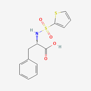 molecular formula C13H13NO4S2 B8310089 N-(2-Thienylsulfonyl)-L-phenylalanine CAS No. 82068-17-5