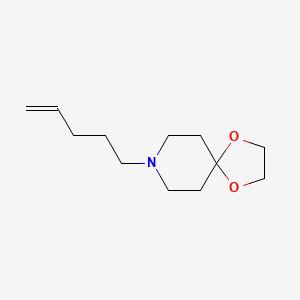 molecular formula C12H21NO2 B8310096 8-(4-Pentenyl)-1,4-dioxa-8-azaspiro[4.5]decane 