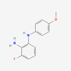 3-fluoro-1-N-(4-methoxyphenyl)benzene-1,2-diamine