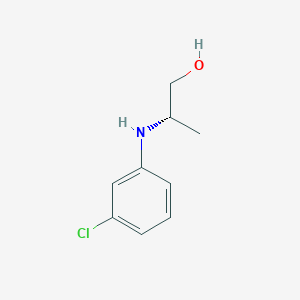 molecular formula C9H12ClNO B8310146 (2S)-2-[(3-chlorophenyl)amino]propan-1-ol 