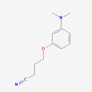 molecular formula C12H16N2O B8310159 4-(3-Dimethylaminophenoxy)butyronitrile 