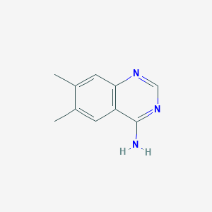 molecular formula C10H11N3 B8310174 6,7-Dimethylquinazolin-4-amine 