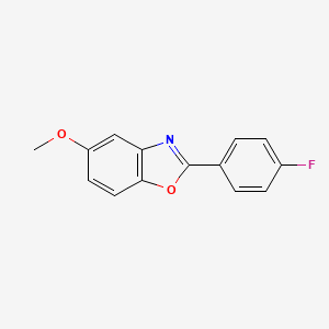molecular formula C14H10FNO2 B8310294 2-(4-Fluorophenyl)-5-methoxybenzoxazole 