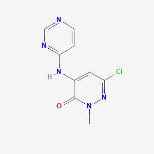 6-Chloro-2-methyl-4-(pyrimidin-4-ylamino)pyridazin-3(2H)-one