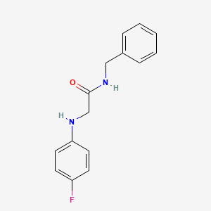 molecular formula C15H15FN2O B8310304 N-Benzyl-2-(4-fluoro-phenylamino)-acetamide 