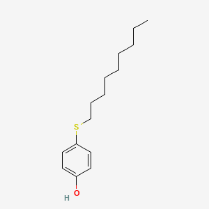 molecular formula C15H24OS B8310323 4-(Nonylthio)phenol 