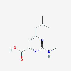 6-Isobutyl-2-methylamino-pyrimidine-4-carboxylic acid