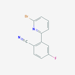 molecular formula C12H6BrFN2 B8310368 2-(6-Bromopyridin-2-yl)-4-fluorobenzonitrile CAS No. 463335-98-0