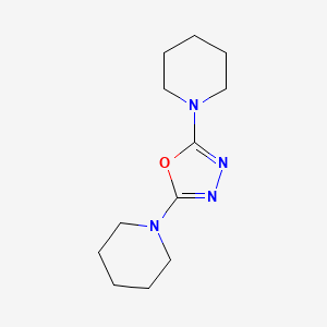 molecular formula C12H20N4O B8310380 2,5-Di-(1-piperidinyl)-1,3,4-oxadiazole 