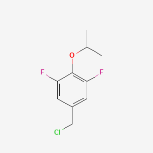 molecular formula C10H11ClF2O B8310433 5-Chloromethyl-1,3-difluoro-2-isopropoxy-benzene 