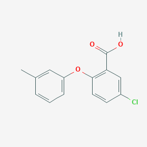 5-Chloro-2-(3-methylphenoxy)benzoic acid