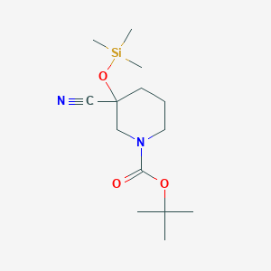 Tert-butyl 3-cyano-3-(trimethylsilyloxy)piperidine-1-carboxylate