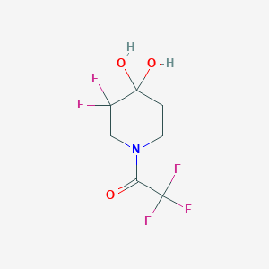 3,3-Difluoro-4,4-dihydroxy-1-trifluoroacetylpiperidine