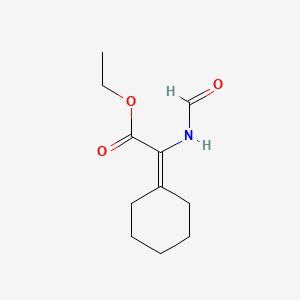 Cyclohexylidene(formylamino)acetic acid ethyl ester