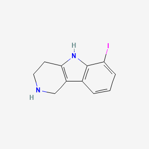 molecular formula C11H11IN2 B8310507 6-iodo-2,3,4,5-tetrahydro-1H-pyrido[4,3-b]indole 