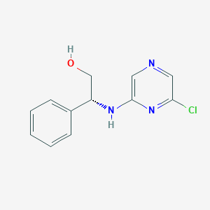 (2R)-2-[(6-chloropyrazin-2-yl)amino]-2-phenylethanol