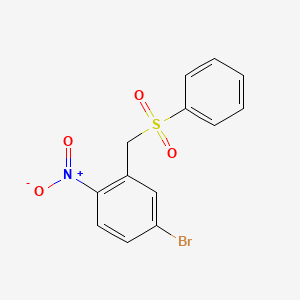 2-[(Benzenesulfonyl)methyl]-4-bromo-1-nitrobenzene