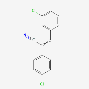 3-(3-Chlorophenyl)-2-(4-chlorophenyl)prop-2-enenitrile