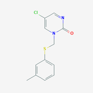 1-(3-Tolylsulfenyl)methyl-5-chloropyrimidin-2-one