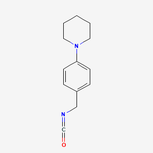 molecular formula C13H16N2O B8310738 1-[4-(Isocyanatomethyl)phenyl]piperidine 