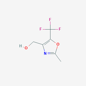 molecular formula C6H6F3NO2 B8310778 (2-Methyl-5-trifluoromethyloxazol-4-yl)methanol 