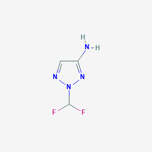 molecular formula C3H4F2N4 B8310806 2-(Difluoromethyl)-2H-1,2,3-triazol-4-amine 