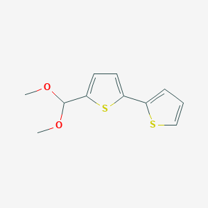 molecular formula C11H12O2S2 B8310814 5-Dimethoxymethyl-2,2'-bithiophene 