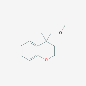 molecular formula C12H16O2 B8310818 4-Methoxymethyl-4-methyl-chroman 