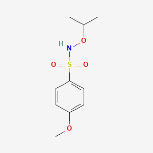 molecular formula C10H15NO4S B8310855 N-(isopropoxy)-4-methoxy-1-benzenesulfonamide 