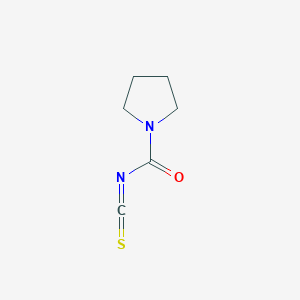 molecular formula C6H8N2OS B8310904 1-Pyrrolidinecarbonyl isothiocyanate 