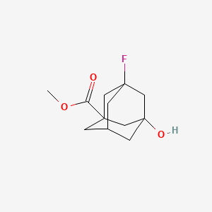 molecular formula C12H17FO3 B8310909 Methyl-3-fluoro-5-hydroxyadamantane-1-carboxylate 