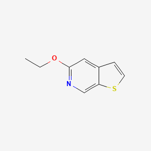 molecular formula C9H9NOS B8310915 5-Ethoxythieno[2,3-c]pyridine 