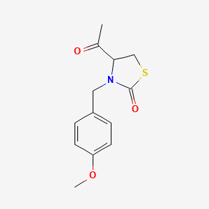 4-Acetyl-3-[(4-methoxyphenyl)methyl]-1,3-thiazolidin-2-one