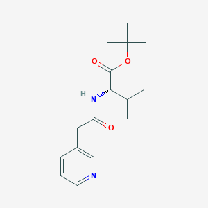 molecular formula C16H24N2O3 B8310965 N-(3-pyridylacetyl)-(L)-valine-tert-butyl ester 