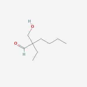 molecular formula C9H18O2 B8310981 2-Ethyl 2-(hydroxymethyl)hexanal 