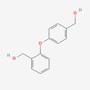 molecular formula C14H14O3 B8311005 4-(2'-Hydroxymethylphenoxy)benzyl alcohol CAS No. 13826-37-4