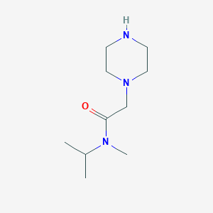 molecular formula C10H21N3O B8311011 N-isopropyl-N-methyl-2-piperazin-1-yl-acetamide 
