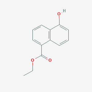 molecular formula C13H12O3 B8311053 Ethyl 5-hydroxy-1-naphthoate 