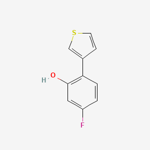molecular formula C10H7FOS B8311063 2-(Thien-3-yl)-5-fluorophenol 