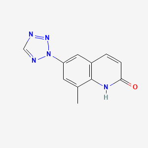 8-methyl-6-(tetrazol-2-yl)-2-(1H)-quinolone