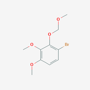 molecular formula C10H13BrO4 B8311123 1-Bromo-3,4-dimethoxy-2-methoxymethoxy-benzene 