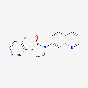 1-(4-Methylpyridin-3-yl)-3-(quinolin-7-yl)imidazolidin-2-one