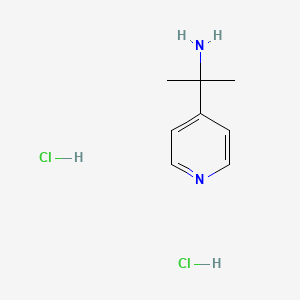 molecular formula C8H14Cl2N2 B8311163 2-(Pyridin-4-yl)propan-2-amine dihydrochloride 