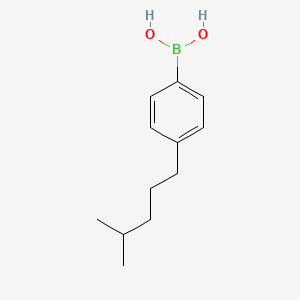 molecular formula C12H19BO2 B8311171 4-(4-Methylpentyl)phenyl boronic acid 