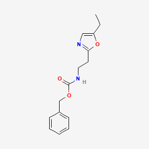 molecular formula C15H18N2O3 B8311221 Benzyl[2-(5-ethyl-oxazol-2-yl)-ethyl]-carbamate 