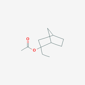 molecular formula C11H18O2 B8311275 2-Ethyl-2-norbornyl acetate 